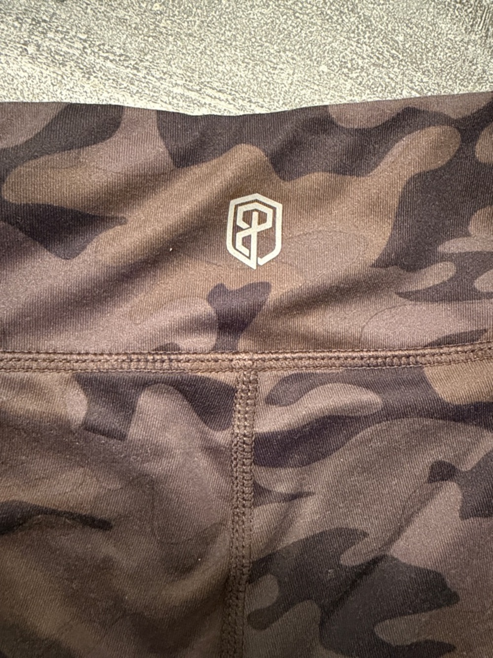 Born Primitive Olive Camo High-Rise Athletic Shorts - Picture 2 of 3